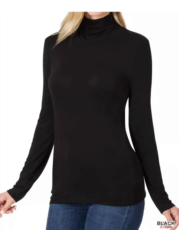 Luxe Rayon Turtleneck Top