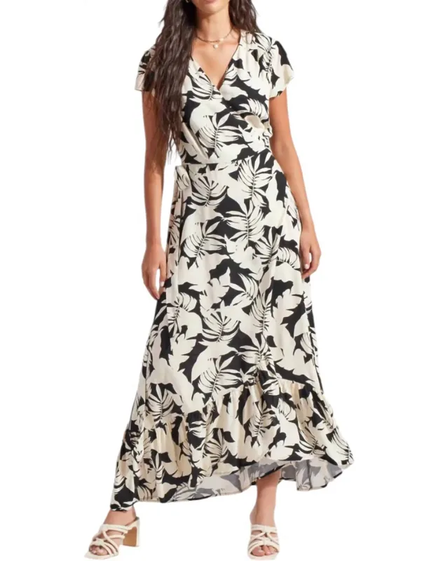 Wrap Up Print Maxi Dress