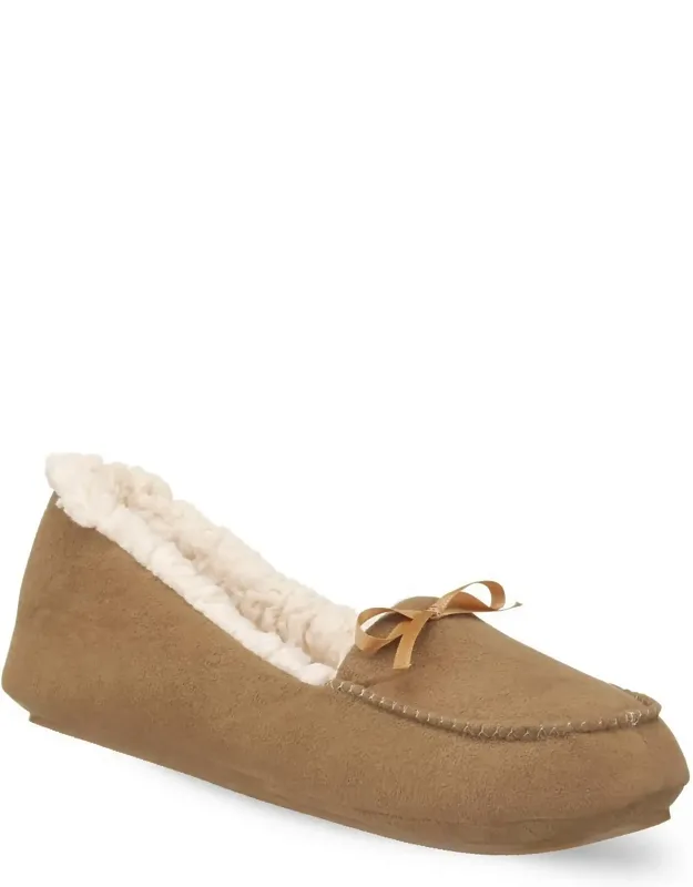 Comfy Slippers With Soft Faux Suede Exterior And Warm Plush Lining