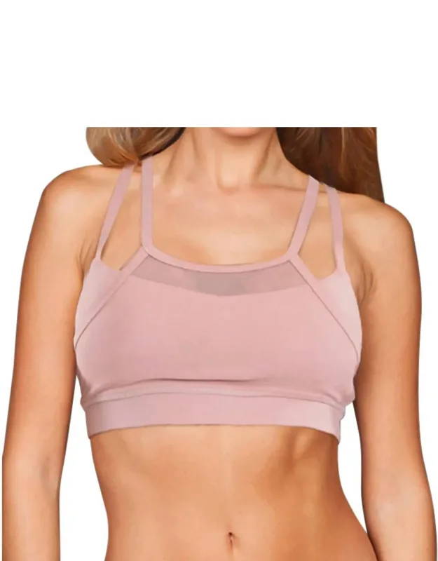 Mesh Overlay Low Impact Sports Bra