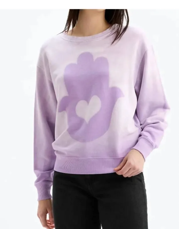 Hamsa Heart Crewneck Sweatshirt