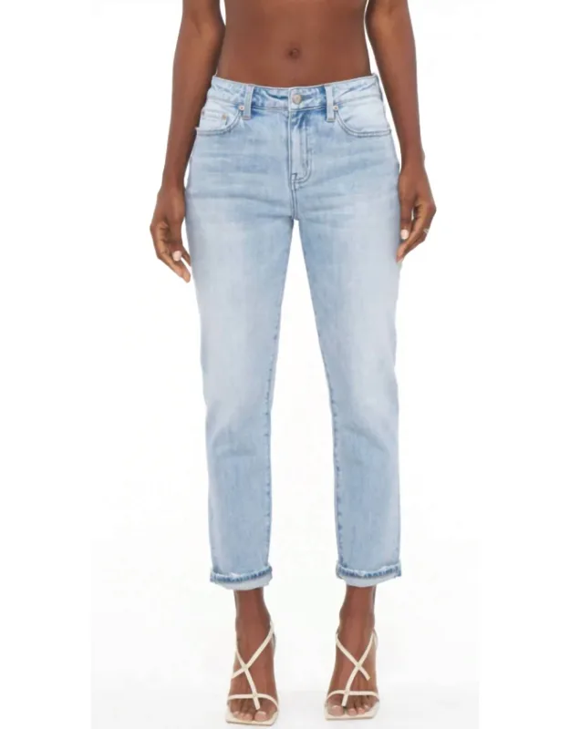 Jessie Everyday Slim Straight Jeans - Mid Rise Comfort Stretch Ankle Length