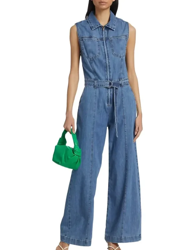Sleeveless Wide Leg Jumpsuit