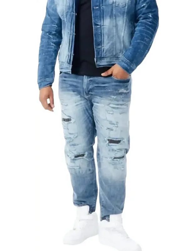 Sean Hamilton Denim Jeans In Aged Wash