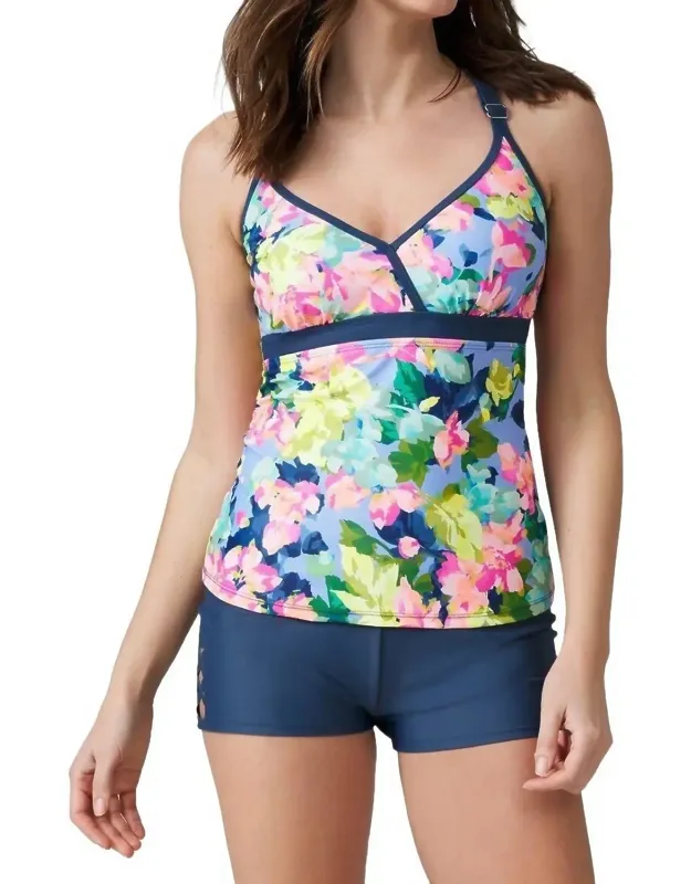 Macrame Back Tankini Top