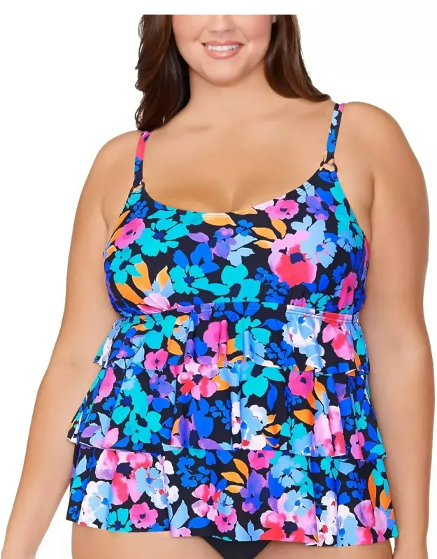 Triple Tier Underwire Tankini Top