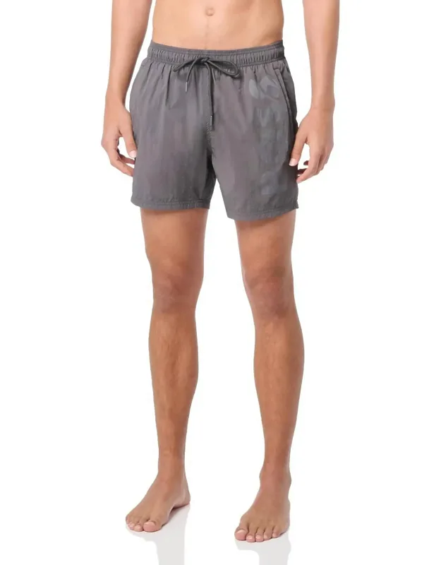 Octopus Swim Trunks In Grey With Durable Polyamide And Full Coverage
