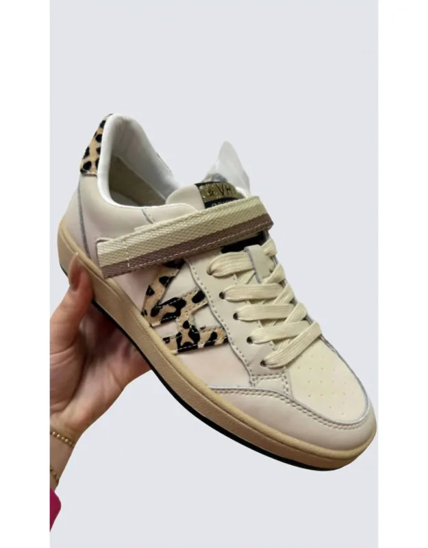 Pop Of Fun Tennis Shoes In Leopard Print