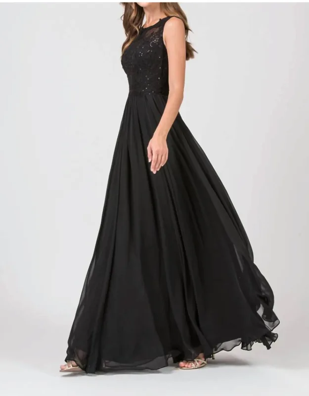 Lace Chiffon Prom Dress