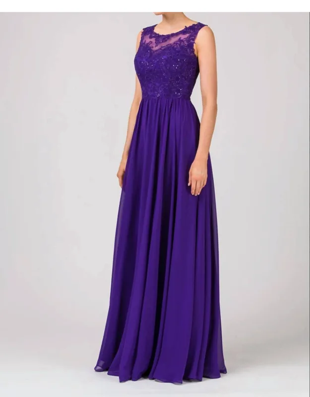 Lace Chiffon Prom Dress