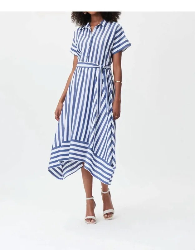 Collared Striped Dress