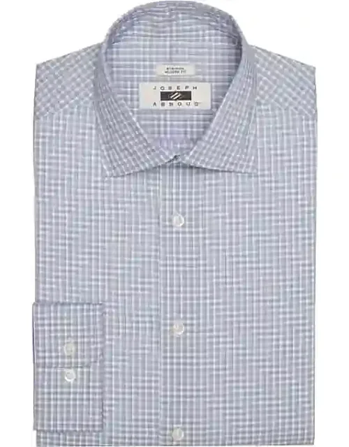 Modern Fit Check Spread Collar Dress Shirt