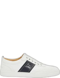 Retro Canvas And Leather Low-top Sneakers