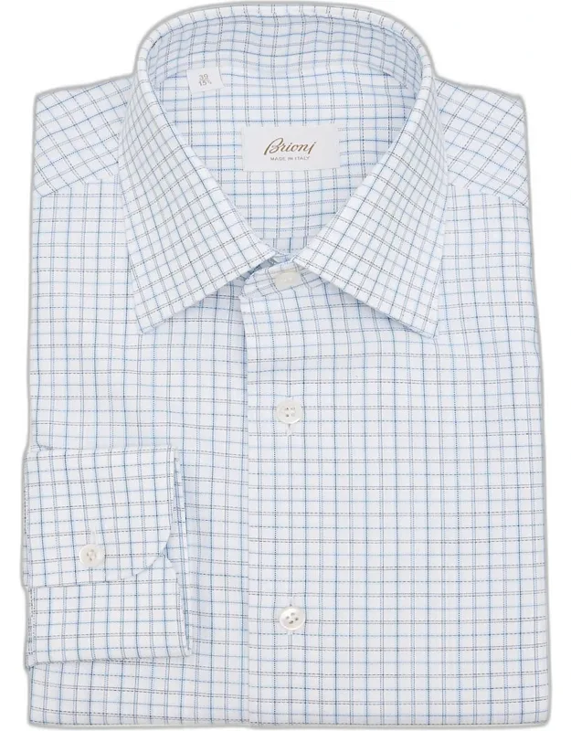 Cotton Graph Check Dress Shirt
