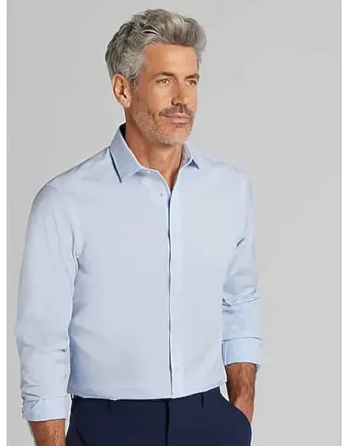 Slim Fit Ultra Performance Stretch Grid Dress Shirt