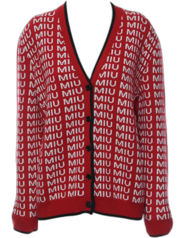 Wool Logo Knitted Cardigan