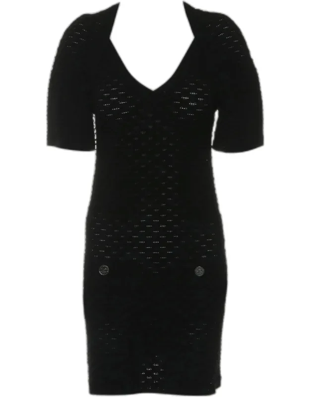 Wool Knitted Short Sleeve Dress