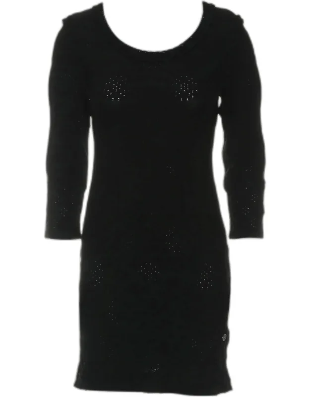 Ruffle-trim Long Sleeve Dress