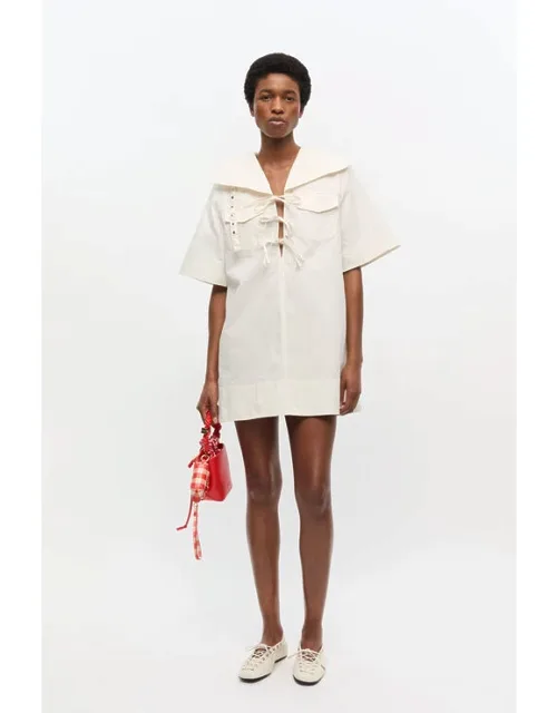 Stretch Cotton Mini Dress