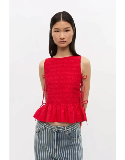 Cotton Smock Tie Top