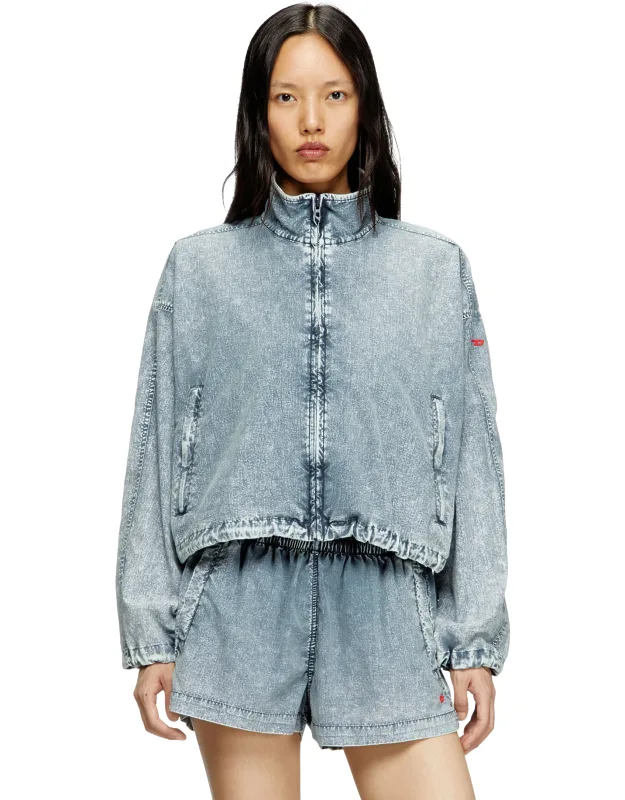 Cropped Jacket In Recycled Nylon Taslan