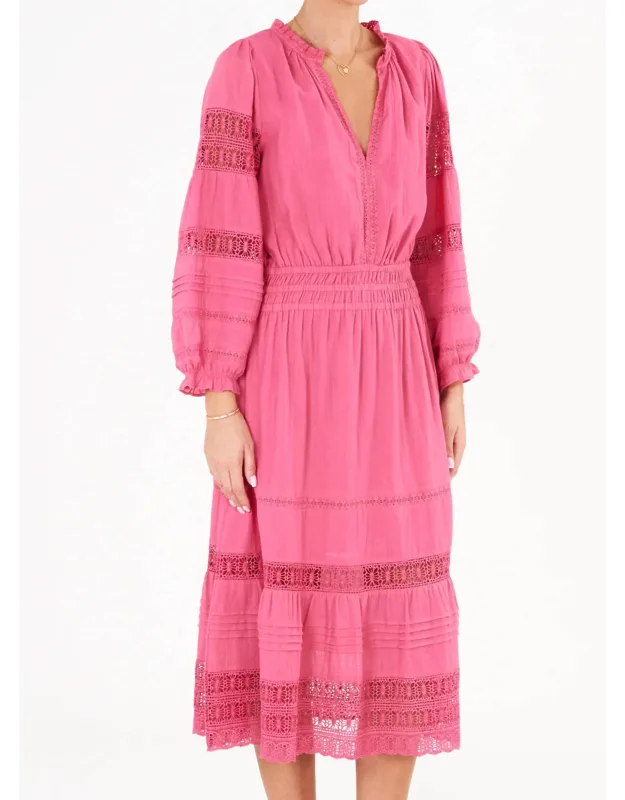 Loretta V Neck Midi Dress