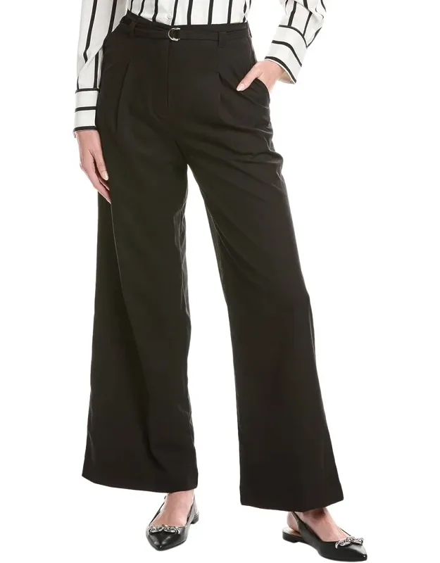 Pleated Wide Leg Pants