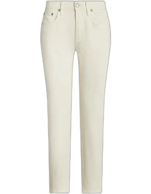 Jeans Crafted From Comfortable Herringbone Twill