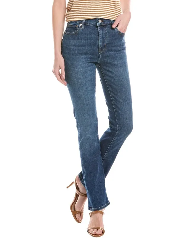 Le High Skywalk Straight Jean With Mid-rise Fit And Five-pocket Styling