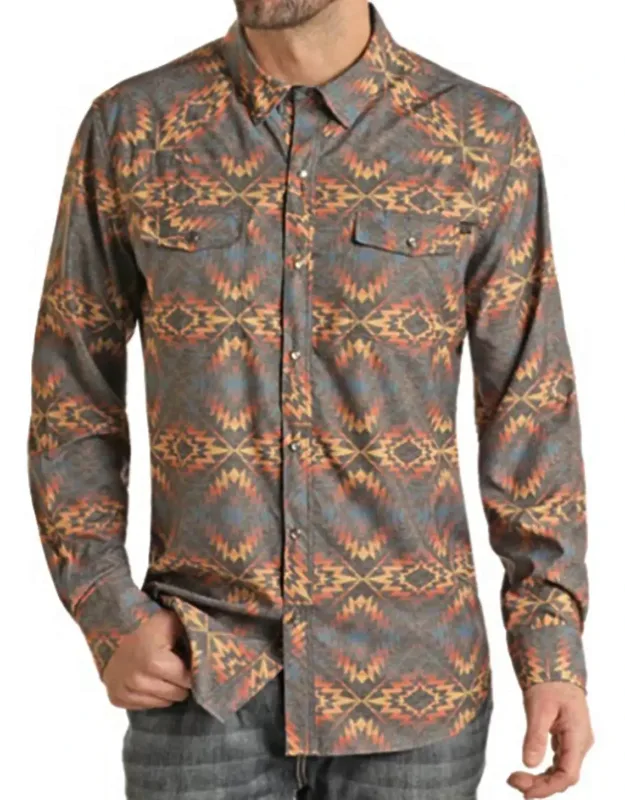Aztec Ripstop Tek-western Snap Shirt