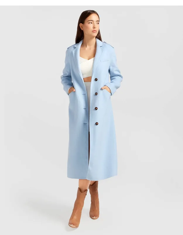 Tainted Love Longline Coat - Inspired By Old World Military Design, Sleek Modernity, Warm For Winter