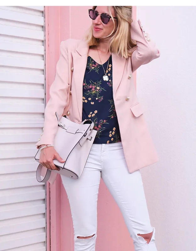 Textured Weave Blazer
