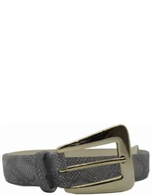 Exotic Print Bold Buckle Belt