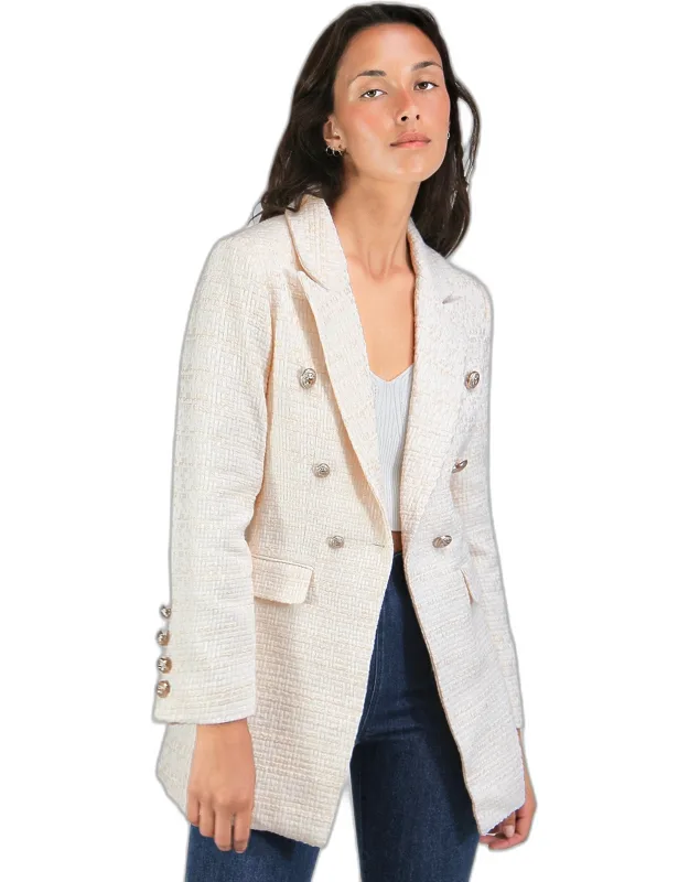 Textured Weave Blazer