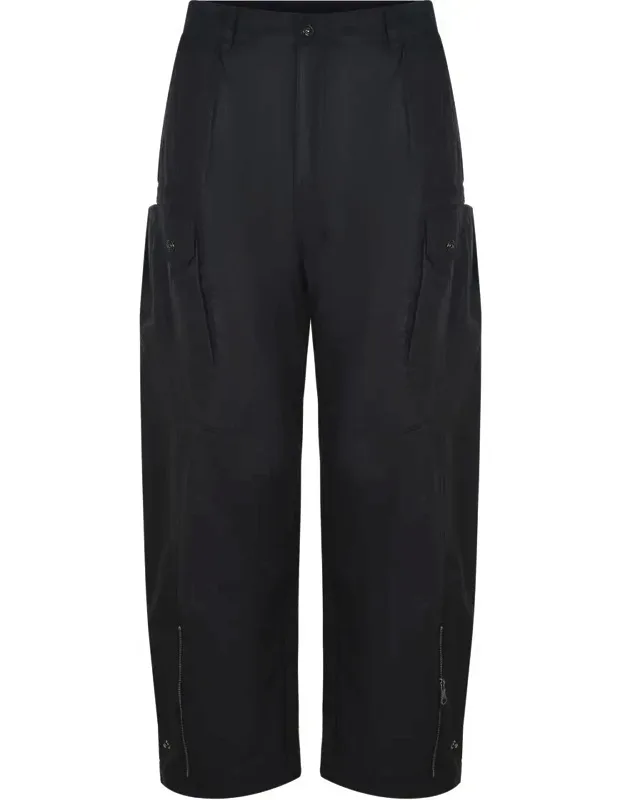 Trousers With Zip And Button Closure