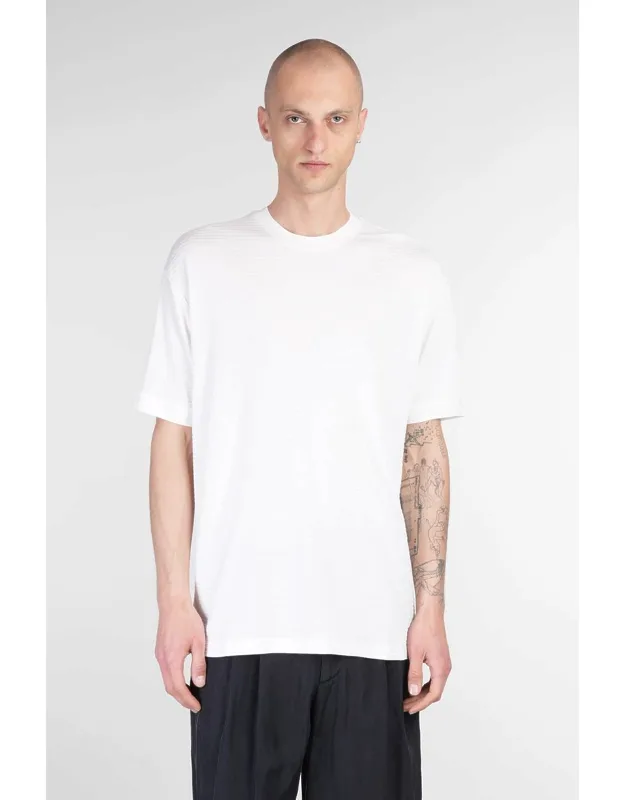 T-shirt With Round Neck And Short Sleeves