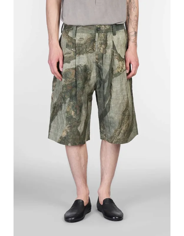 Shorts With Zip And Button Closure, Waist Belt Loops