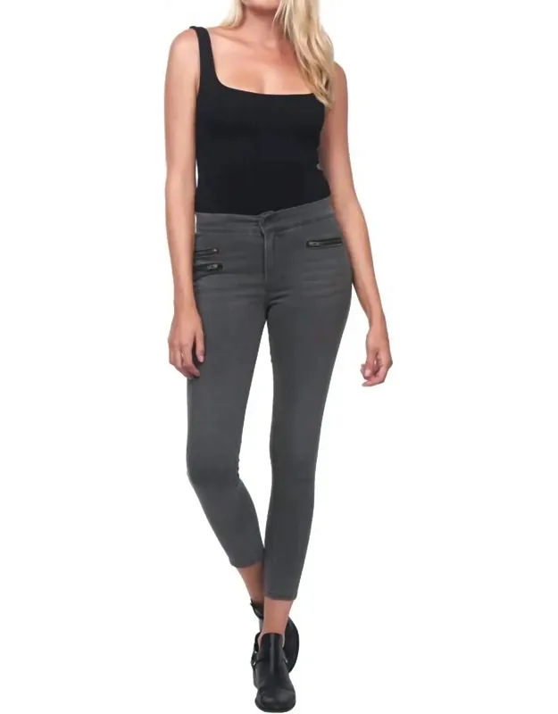 Multi Zip Skinny Jeans