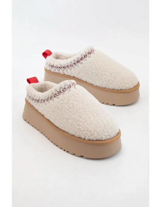 Isaac Platform Sherpa Slippers