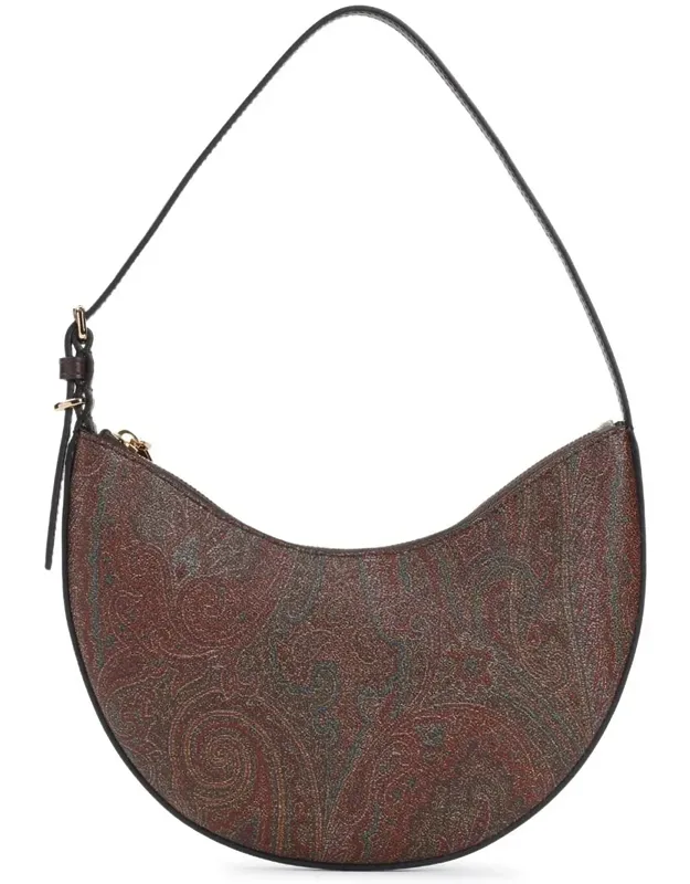 Handbag Crafted From Cotton-blend, Golden-finish Hardware