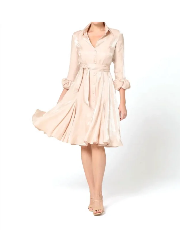Knee Length Flared Dress