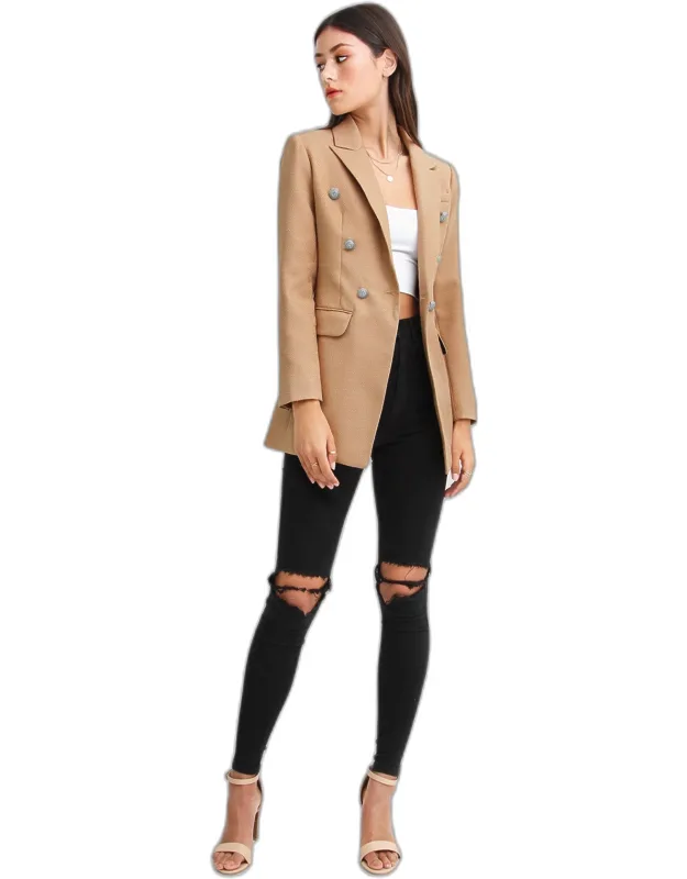 Textured Weave Blazer