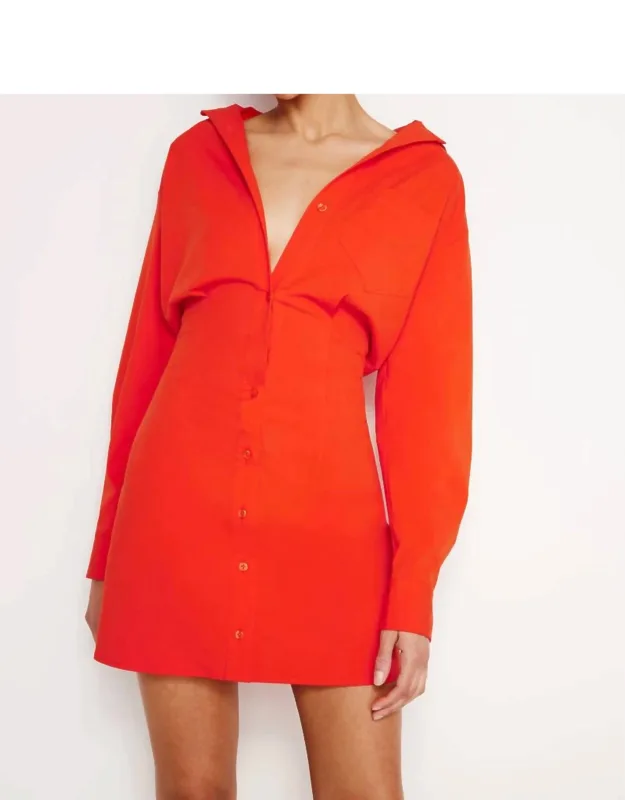 Poplin Shirt Dress