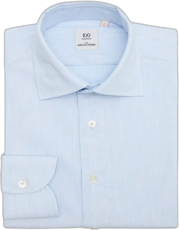Cotton Spread-collar Dress Shirt