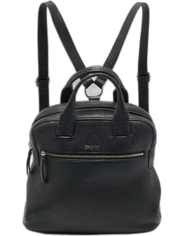 Grain Leather Two Way Backpack
