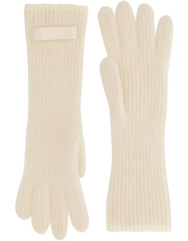 Grosgrain Logo Gloves