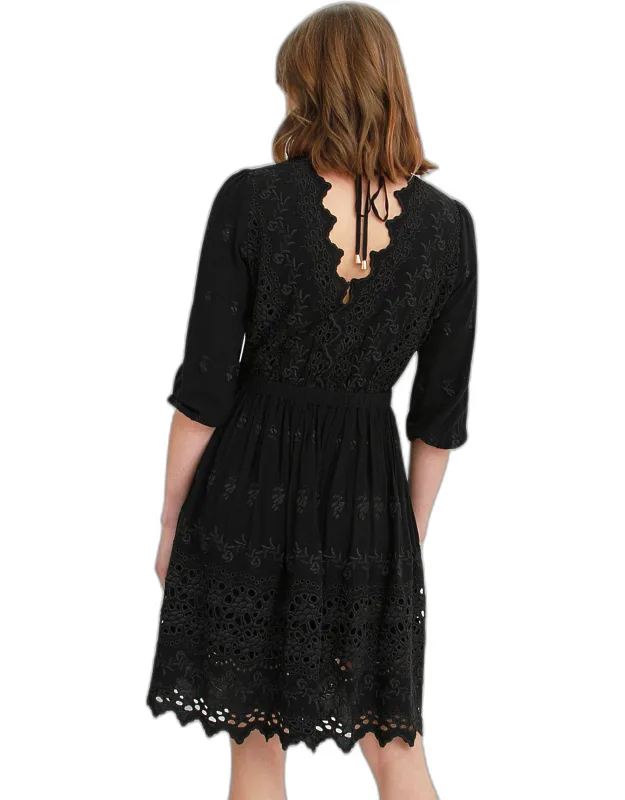 Eyelet Mini Dress