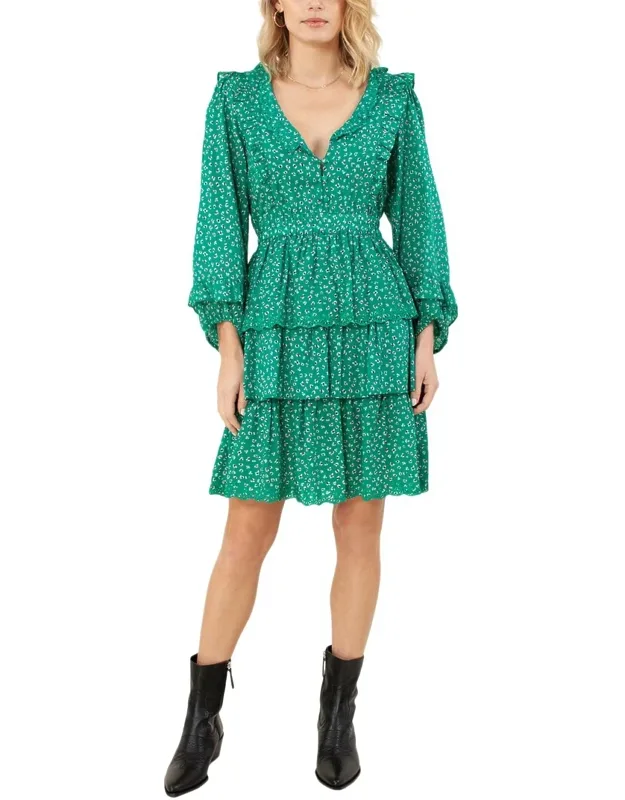 Printed Tiered Dress
