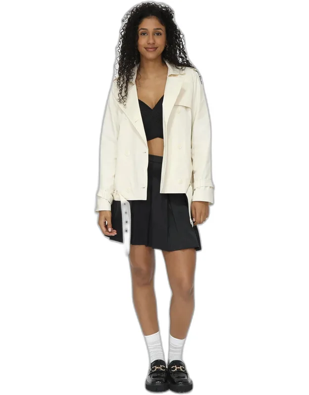 Cropped Trench Coat