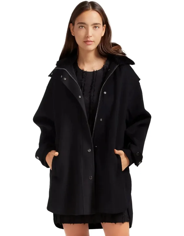 Detachable Hooded Coat